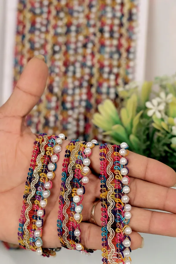 Multicolor_Embroidered_Lace_Trim_with_Pearl_Beads_and_Golden_Thread