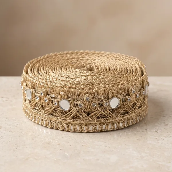 Golden_Beaded_Lace_Trim_With_Mirror_Embellishments__9_Meters