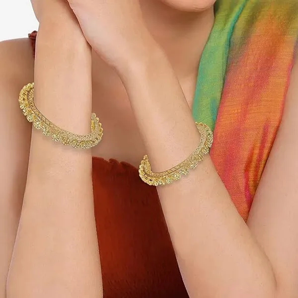 White_Gold_Plated_Pearl_Studded_Designer_Bangle_Set_For_Women_Pack_of_2