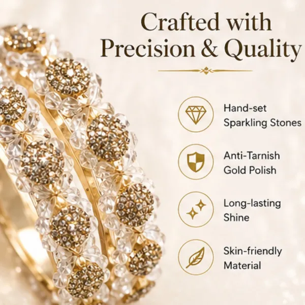 Golden_Gold_Tone_Pave_Crystal_Bangle_Set_For_Women