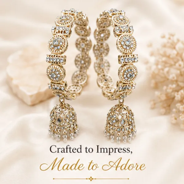 Golden_Alloy_Rhinestone_Pearl_Jhumka_Dangler_Bangle_Set_For_Women