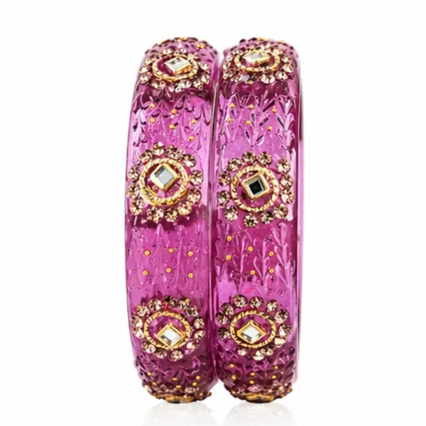 Purple_Alloy_Meenakari_Kundan_Bangle_Set_For_Women_Pack_of_2