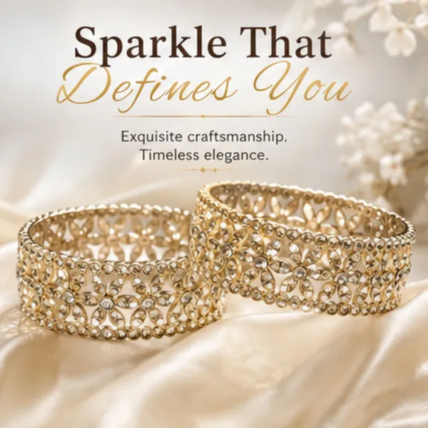 Golden_White_Gold_Plated_Crystal_Floral_Bangle_Set_For_Women