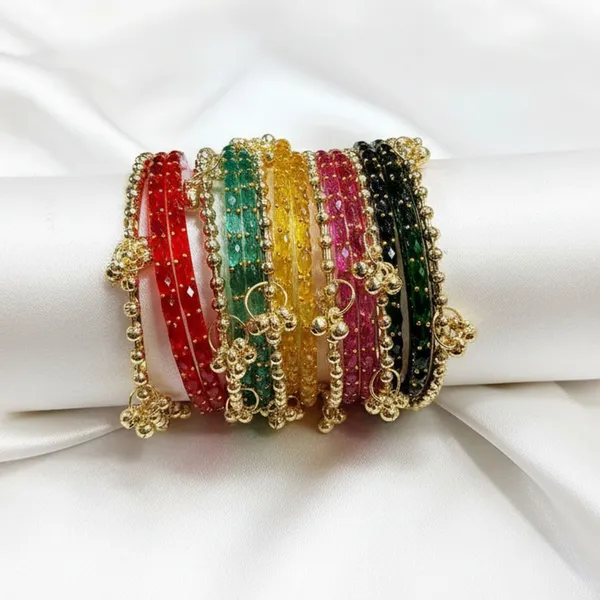 Multicolour_Alloy_Beaded_Golden_Accent_Bangle_Set_For_Women