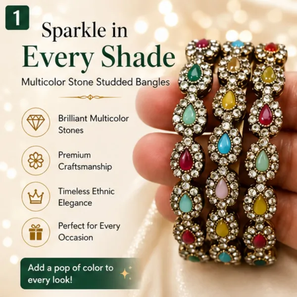 Multicolour_Antique_Gold_Tone_Stone_Studded_Bangle_Set_For_Women