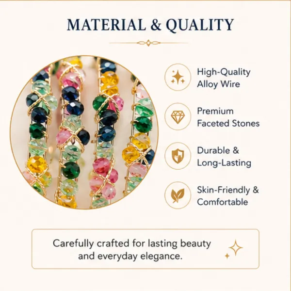 Multicolour_Alloy_Faceted_Bead_Gold_Tone_Bangle_Set_For_Women