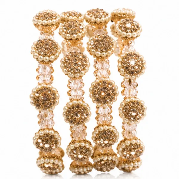 Golden_White_Gold_Tone_Crystal_Disc_Embellished_Bangle_Set_For_Women