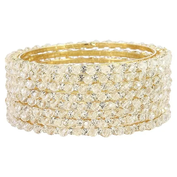 White_Gold_Plated_Pearl_Studded_Designer_Bangle_Set_For_Women_Pack_of_2