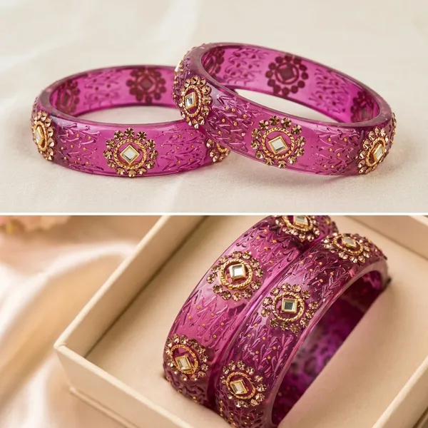 Purple_Alloy_Meenakari_Kundan_Bangle_Set_For_Women_Pack_of_2