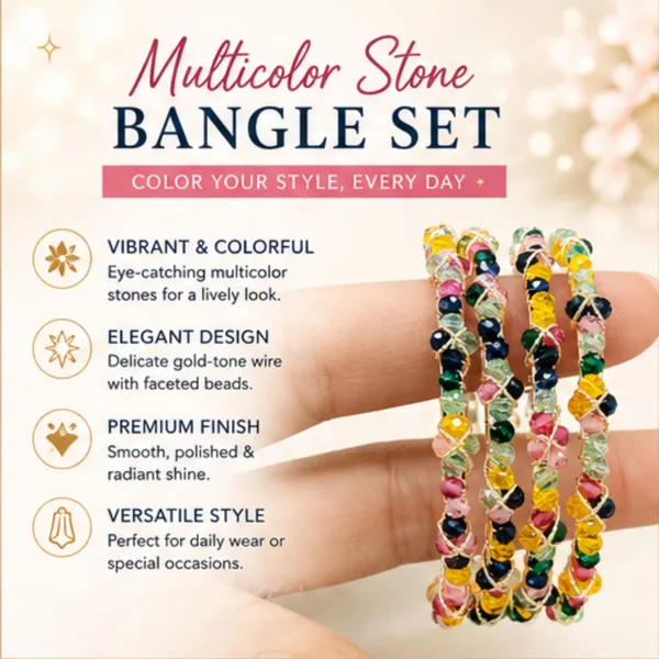 Multicolour_Alloy_Faceted_Bead_Gold_Tone_Bangle_Set_For_Women