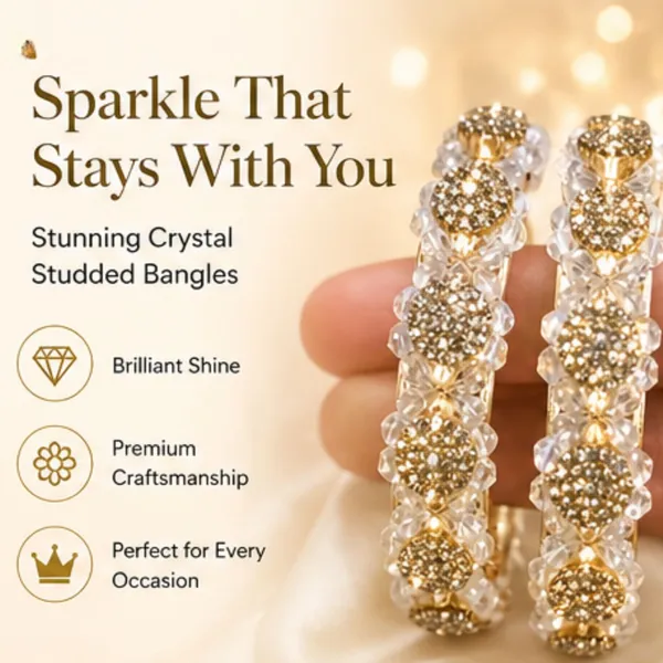Golden_Gold_Tone_Pave_Crystal_Bangle_Set_For_Women