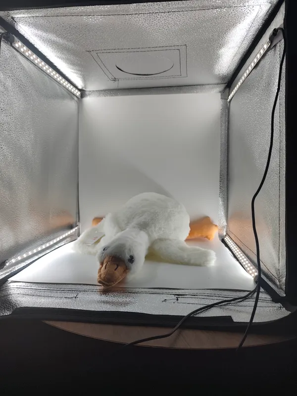 Adorable_White_Plush_Sheep_Soft_Toy_With_Orange_Accents