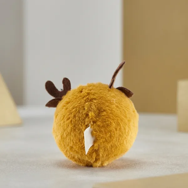 Adorable_Yellow_Reindeer_Plush_Ball_Toy_With_Red_Nose_And_Brown_Antlers