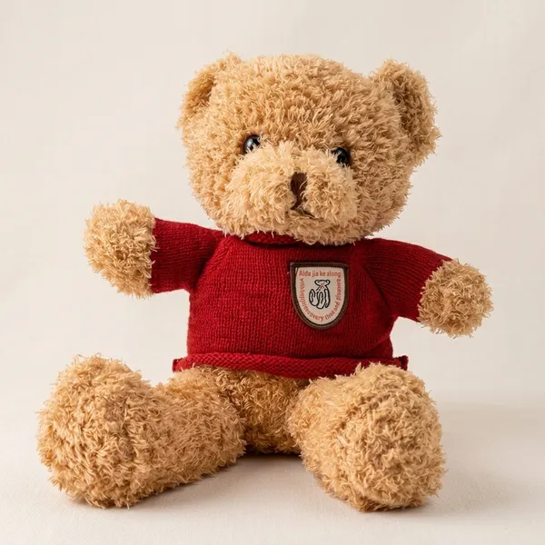 Cute_Teddy_Bear_Soft_Toys_Brown_Bears_In_Striped_And_Shield_Sweaters