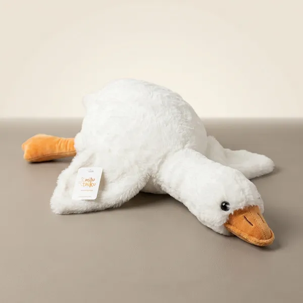 Adorable_White_Plush_Sheep_Soft_Toy_With_Orange_Accents