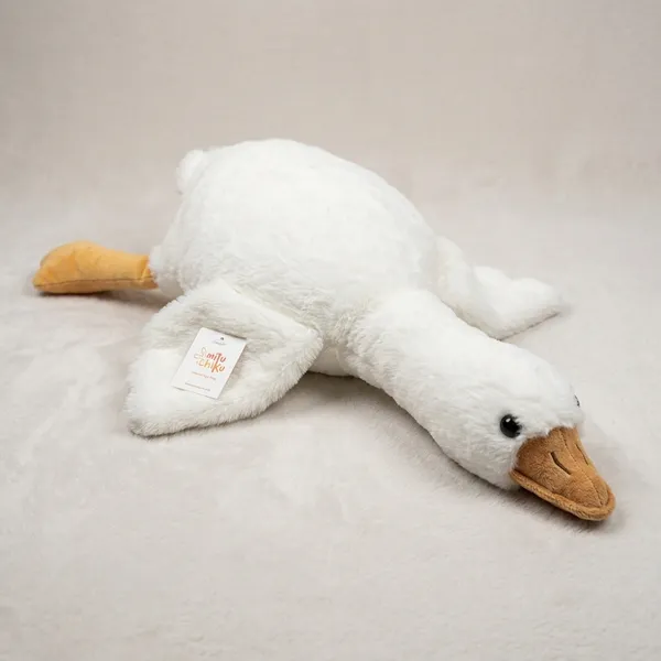 Adorable_White_Plush_Sheep_Soft_Toy_With_Orange_Accents
