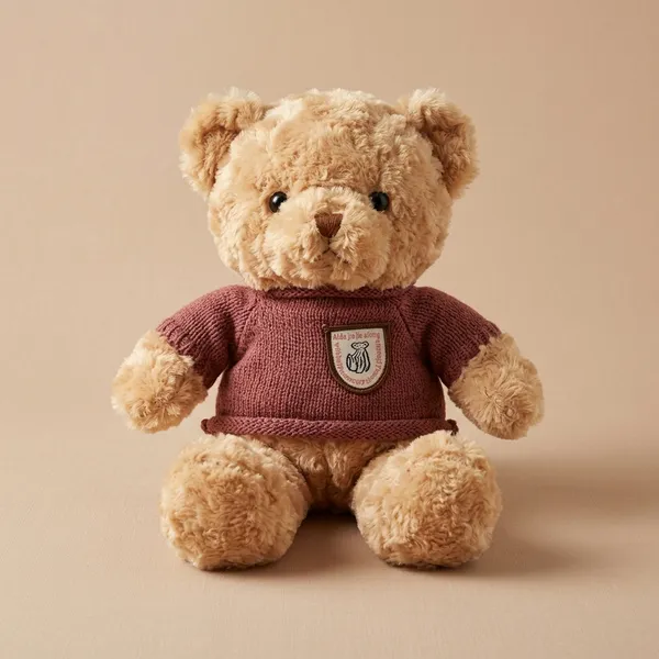 Soft_Plush_Teddy_Bear_Toy_In_Maroon_Sweater