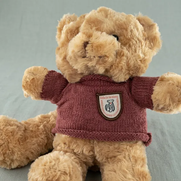 Soft_Plush_Teddy_Bear_Toy_In_Maroon_Sweater