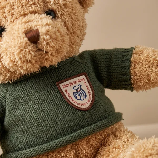 Soft_Brown_Teddy_Bear_With_Green_Sweater
