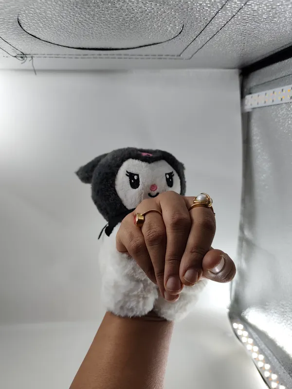Cute_Kuromi_Slap_Band_Plush_Toy_Black