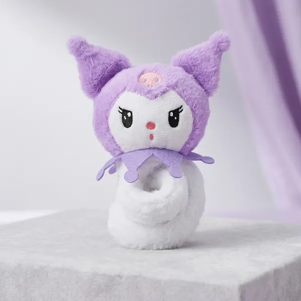 Cute_Kuromi_Slap_Band_Plush_Toy_Purple