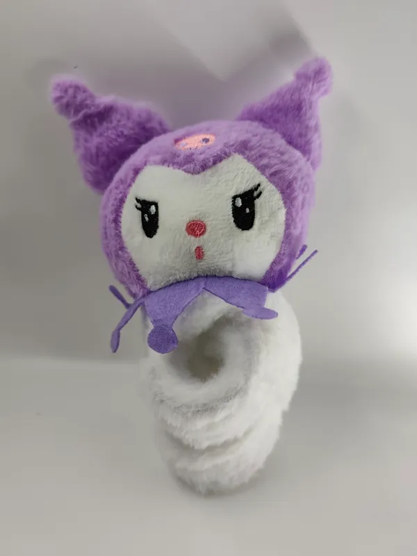 Cute_Kuromi_Slap_Band_Plush_Toy_Purple