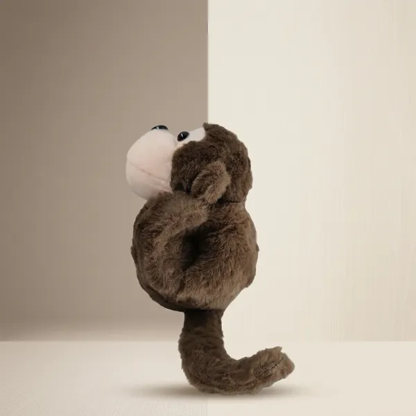 Cute_Monkey_Slap_Band_Plush_Toy_Dark_Brown