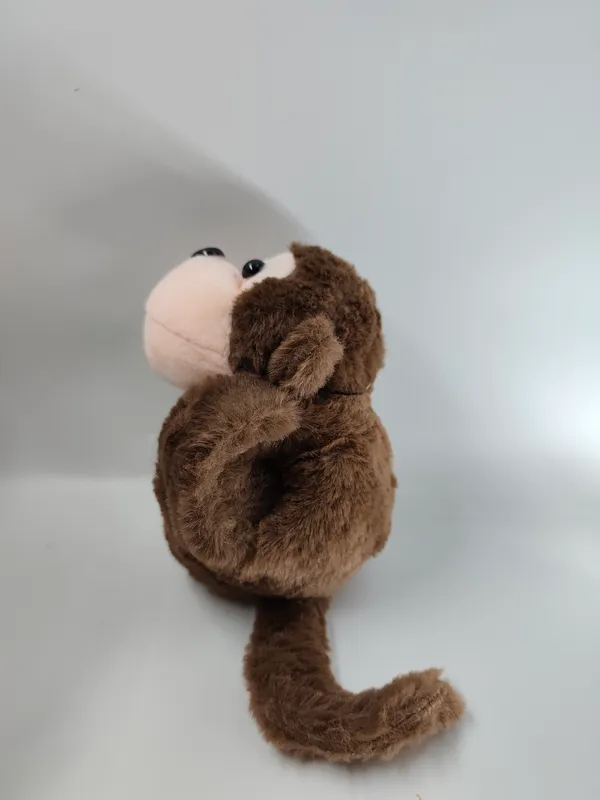 Cute_Monkey_Slap_Band_Plush_Toy_Dark_Brown