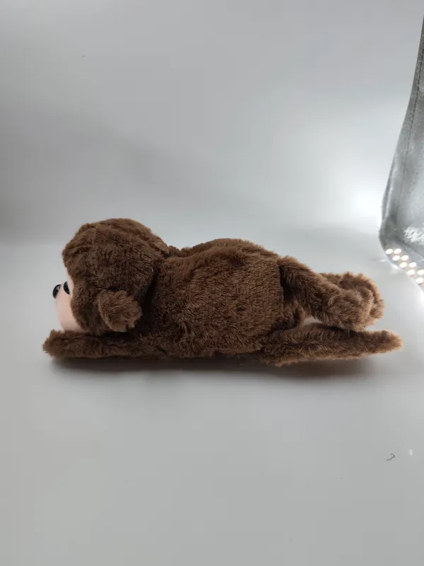 Cute_Monkey_Slap_Band_Plush_Toy_Dark_Brown