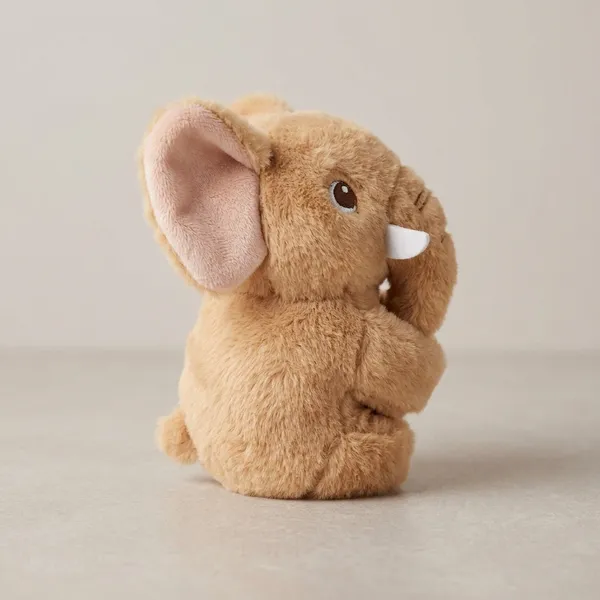 Cute_Elephant_Slap_Band_Plush_Toy_Light_Brown