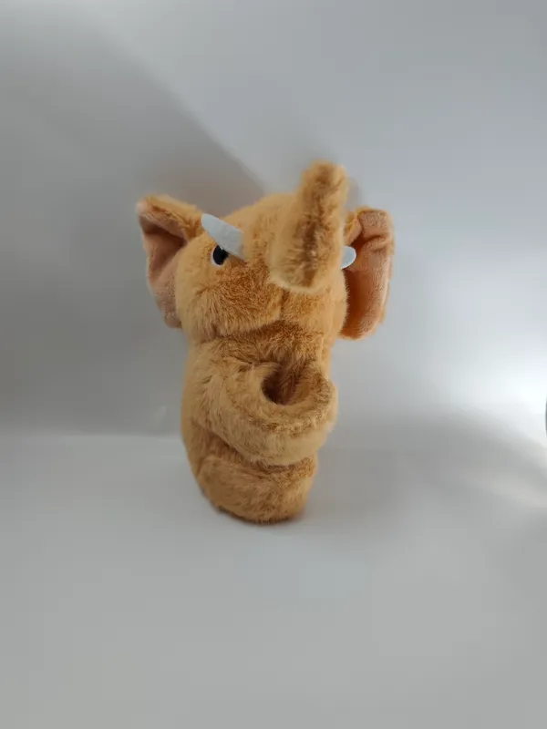 Cute_Elephant_Slap_Band_Plush_Toy_Light_Brown