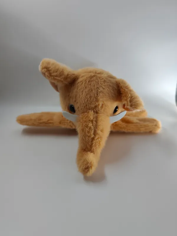 Cute_Elephant_Slap_Band_Plush_Toy_Light_Brown