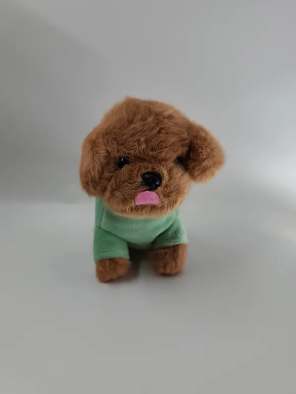 Cute_Puppy_Plush_Charm_Olive_Green