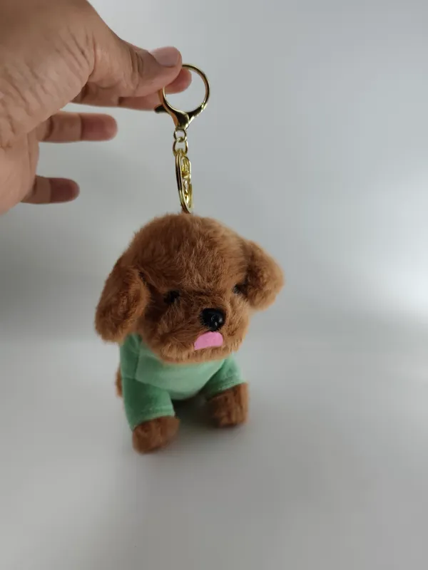 Cute_Puppy_Plush_Charm_Olive_Green