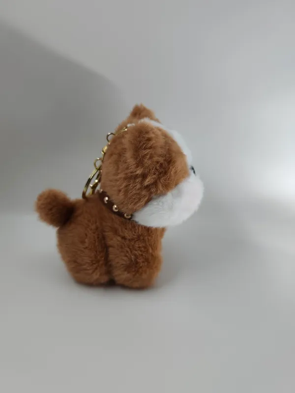 Cute_Dog_Plush_Charm_Dark_Brown