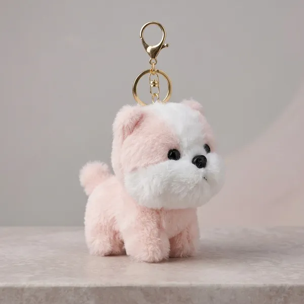 Cute_Dog_Plush_Charm_Pink