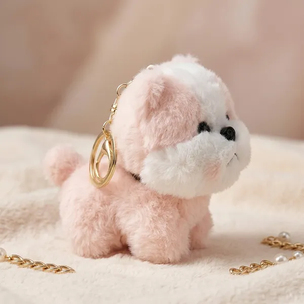 Cute_Dog_Plush_Charm_Pink