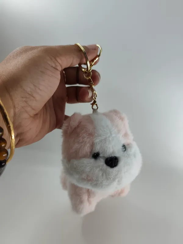 Cute_Dog_Plush_Charm_Pink