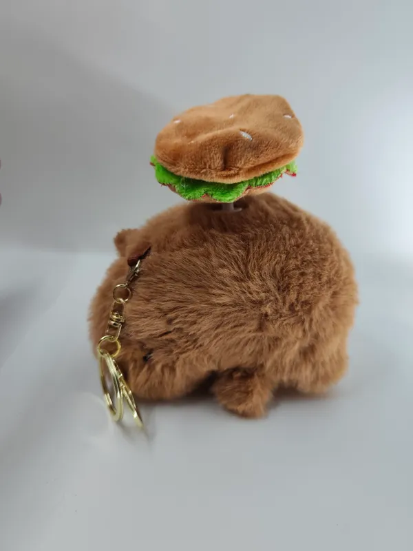 Kawaii_Capybara_With_Burger_Plush_Toy_Charm