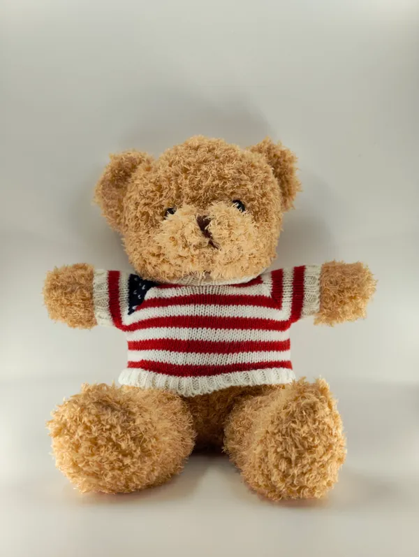 Cute_Teddy_Bear_Soft_Toys_Brown_Bears_In_Striped_And_Shield_Sweaters