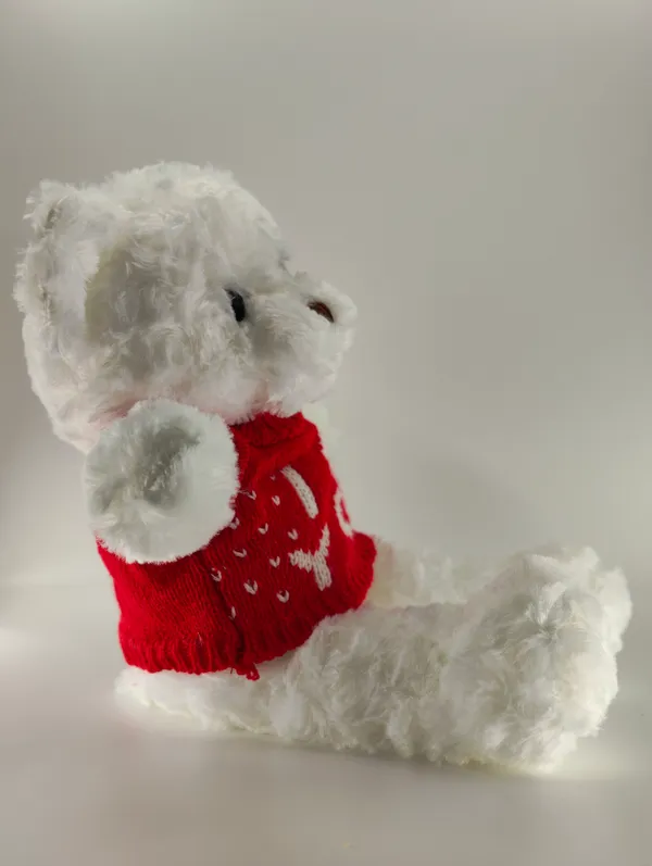 White_Teddy_Bear_With_Red_'I_Love_You'_Sweater_Soft_Plush_Toy