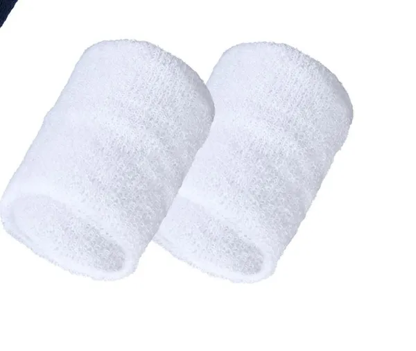 White_Terry_Cotton_Wristbands