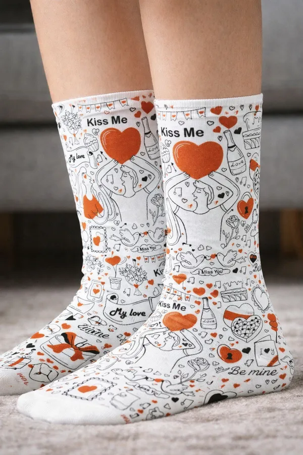 Kiss_Me_Love_Combo_Printed_compression_socks
