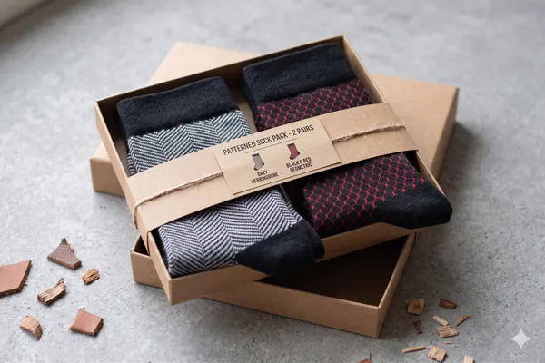 Herringbone_Pattern_Crew_Bamboo_Socks_|_Ultra_Soft,_Anti_Odor,_Breathable,_Anti_Blister_Socks