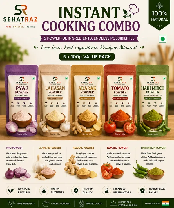 Sehatraz_Instant_Cooking_Combo_Powder_Value_Pack_5X100G