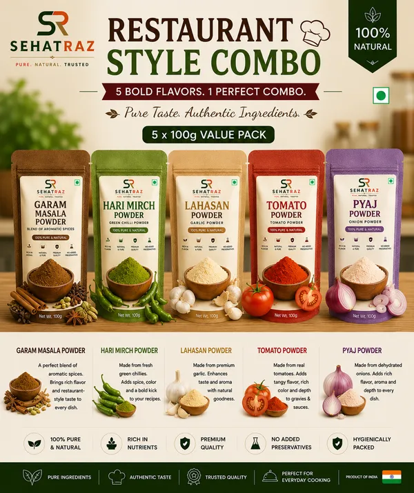 Sehatraz_Restaurant_Style_Combo_Pack_Of_5_Spice_Powders
