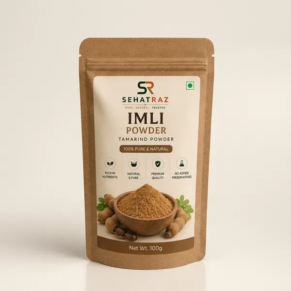 Sehatraz_Pure_Natural_Tamarind_Powder_(Imli_Powder)_-_(100G)