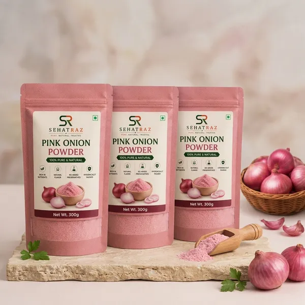 Sehatraz_Pure_Pink_Onion_Powder_-_Dehydrated_Raw_Onion_Powder_3X300G