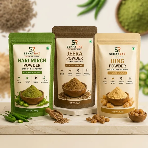 Sehatraz_Spicy_Tadka_Trio_-_Hari_Mirch,_Jeera_&_Hing_Powder_(3X100G)