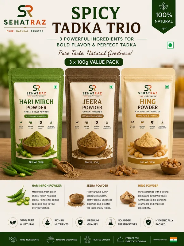 Sehatraz_Spicy_Tadka_Trio_-_Hari_Mirch,_Jeera_&_Hing_Powder_(3X100G)